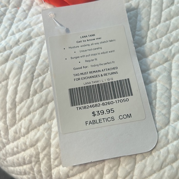 Fabletics Lana Tank new with tags women large - Picture 11 of 11